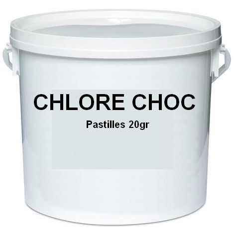 Chlore choc piscine, pastille 5 kg